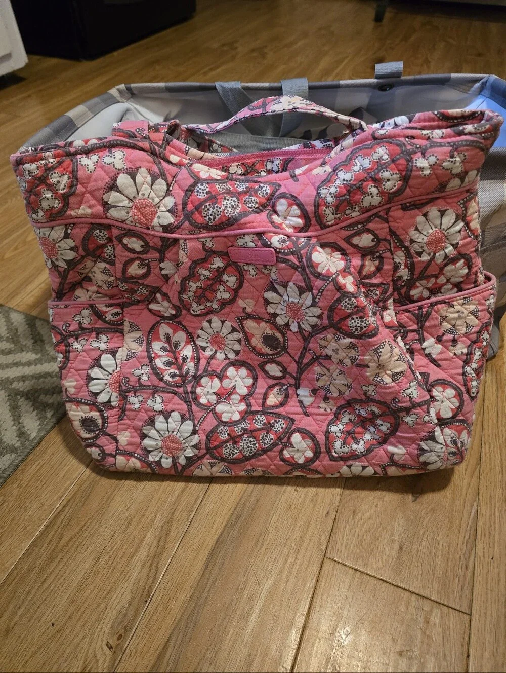 Vera Bradley Pink Floral Quilted Tote